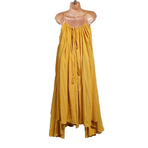 Free People Mancora Midi Relaxed Flared Sun Dress Women Size L Free-Est - Picture 8 of 14